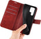 Lunso - Geschikt voor Samsung Galaxy S23 Ultra - cover bookcase hoes - Rood