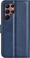 Lunso - Geschikt voor Samsung Galaxy S23 Ultra - cover bookcase hoes - Blauw