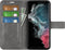 Lunso - Geschikt voor Samsung Galaxy S23 Ultra - cover bookcase hoes - Grijs