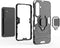 Lunso - Geschikt voor Samsung Galaxy S24 - Armor backcover hoes met ringhouder - Zwart