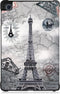Lunso - Geschikt voor Samsung Galaxy Tab A 10.5 inch - 3-Vouw sleepcover hoes - Eiffeltoren