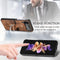 Lunso - Geschikt voor Samsung Galaxy Z Flip4 - Kunstleren backcover hoesje met ringhouder - Bruin