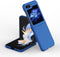 Lunso - Geschikt voor Samsung Galaxy Z Flip5 - Backcover hoes - Blauw