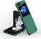 Lunso - Geschikt voor Samsung Galaxy Z Flip5 - Backcover hoes - Groen