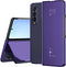 Lunso - Geschikt voor Samsung Galaxy Z Fold4 - Window view cover hoes - Paars