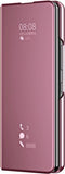 Lunso - Geschikt voor Samsung Galaxy Z Fold4 - Window view cover hoes - Roze