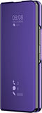 Lunso - Geschikt voor Samsung Galaxy Z Fold4 - Window view cover hoes - Paars
