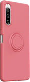 Lunso - Geschikt voor Sony Xperia 10 V - Ringhouder Backcover hoes - Roze