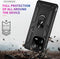 Lunso - Geschikt voor Xiaomi 13 Pro - Armor backcover hoes met ringhouder - Zwart