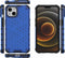 Lunso - Honinggraat Armor Backcover hoes - Geschikt voor iPhone 13 - Blauw