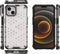 Lunso - Honinggraat Armor Backcover hoes - Geschikt voor iPhone 13 - Wit
