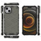 Lunso - Honinggraat Armor Backcover hoes - iPhone 13 - Zwart