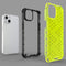 Lunso - Honinggraat Armor Backcover hoes - iPhone 13 - Zwart
