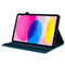 Lunso - iPad 10 (2022) - Luxe Bookcase hoes - Blauw