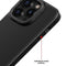 Lunso - iPhone 15 Plus - Back cover hoesje - Metalen ring Donkergroen