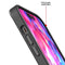 Lunso - iPhone 15 Pro - Back cover hoesje - Metalen ring Donkergroen