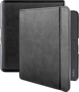 Lunso - Lederen sleepcover hoes - Geschikt voor Kobo Forma (8 inch) - Zwart