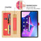 Lunso - Lenovo Tab M10 Plus Gen 3 (3e generatie) - Luxe Bookcase hoes - Rood