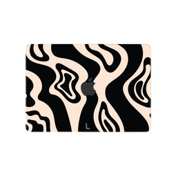 Lunso MacBook Air 15 inch M2/M3 (2023-2024) cover hoes - case - Vanilla Swirl