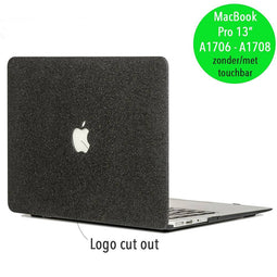 Lunso MacBook Pro 13 inch (2016-2019) cover hoes - case - glitter zwart