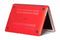Lunso MacBook Pro 13 inch (2016-2019) cover hoes - case - mat rood