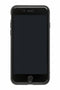 Lunso - marmeren backcover hoes - iPhone SE (2022 / 2020) / 8 / 7 / 6(s) - lichtblauw