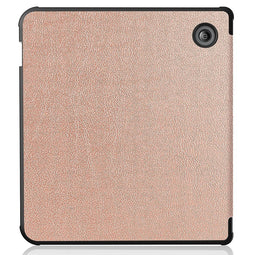 Lunso - Origami sleepcover hoes - Kobo Libra 2 (7 inch) - Rose Goud