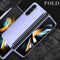 Lunso - Samsung Galaxy Z Fold6 hoes met polsband - wrist strap - Zwart