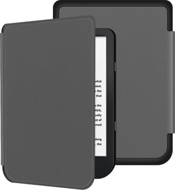 Lunso - sleepcover flip hoes - Geschikt voor Kobo Nia (6 inch) - Grijs