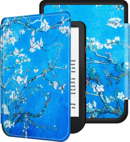 Lunso - sleepcover flip hoes - Geschikt voor Kobo Nia (6 inch) - Van Gogh Amandelboom
