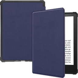 Lunso - sleepcover hoes - Geschikt voor Kindle Paperwhite 2021 (6.8 inch) - Blauw