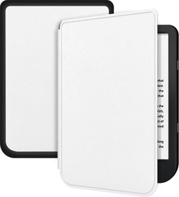 Lunso - sleepcover hoes - Geschikt voor Kobo Nia (6 inch) - Wit