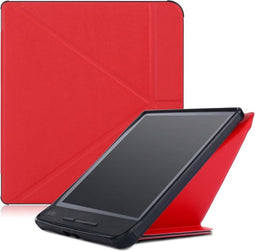 Lunso - sleepcover origami hoes - Geschikt voor Kobo Forma - Rood