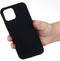 Lunso - Softcase Backcover hoes - Geschikt voor iPhone 13 - Zwart