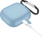 Lunso - Softcase cover hoes - Geschikt voor AirPods 3 - Lichtblauw