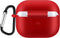 Lunso - Softcase cover hoes - Geschikt voor AirPods 3 - Rood