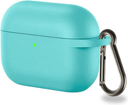 Lunso - Softcase cover hoes - Geschikt voor AirPods Pro - Cyaan