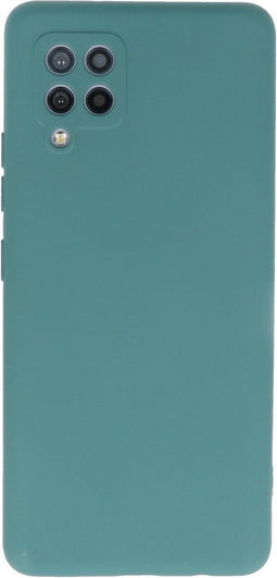 Lunso - Softcase hoes - Geschikt voor Samsung Galaxy A42 - Army Groen