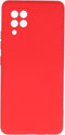 Lunso - Softcase hoes - Geschikt voor Samsung Galaxy A42 - Rood
