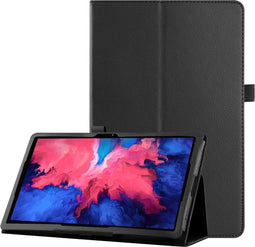 Lunso - Stand flip sleepcover hoes - Geschikt voor Lenovo Tab P11 Pro - Zwart