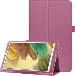 Lunso - Stand flip sleepcover hoes - Geschikt voor Samsung Galaxy Tab A7 Lite - Paars
