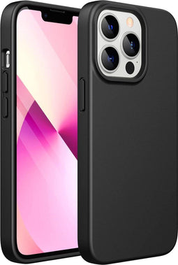 Podec iPhone 13 Pro - Hoesje met Screenprotector - TPU met Soft Touch - Zwart - 14,7 x 7,1 x 1 cm