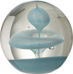 J-Line presse-papier Bel - glas - lichtblauw - large