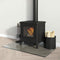 vidaXL - Glasplaat - openhaard - rechthoekig - 80x50 - cm