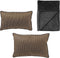 Dutch Decor VOORDEELSET - THE BOLD MOVE - Janic & Charlie - Raven - Zwart | Set van 3 stuks - Inclusief binnenkussen