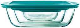 Pyrex Cook & Store - Rechthoekige Schaal Set van 3 - Borosilicaatglas - (3 stuks)