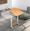 VDD Laptoptafel - Verrijdbaar bureau - Hoogte verstelbaar 68-96 cm - Kantelbaar bureaublad - Wit-bruin