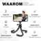 LURK® 3 in 1 Flexibele Octopus Tripod statief voor smartphone & (actie)camera - Incl. telefoonklem en bluetooth afstandsbediening - 25 cm