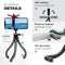 LURK® 3 in 1 Flexibele Octopus Tripod statief voor smartphone & (actie)camera - Incl. telefoonklem en bluetooth afstandsbediening - 25 cm