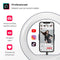 LURK® Ringlamp set 8 inch LED - Met statief | Smartphone houder & microfoon | Universeel & verstelbaar | Selfie Ringlight voor Telefoon | Ring Light | Geschikt voor Iphone & Samsung